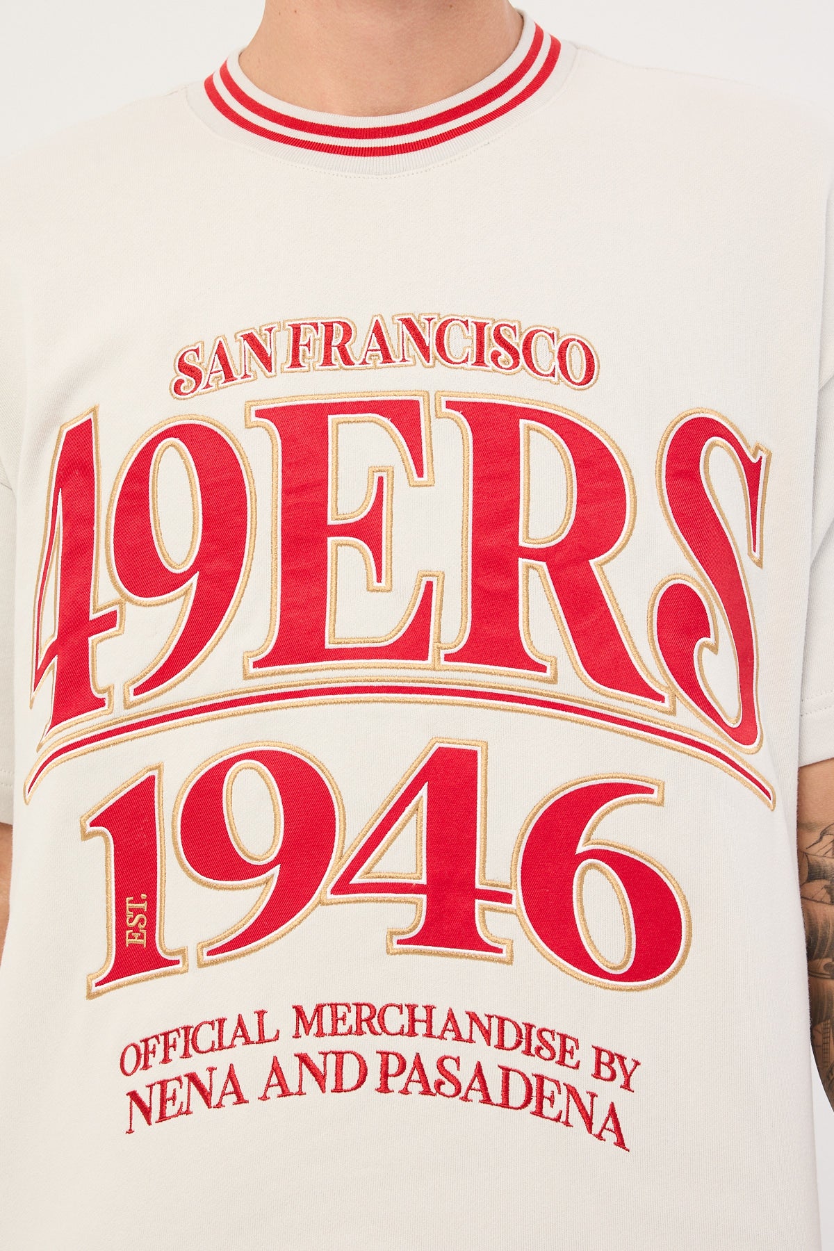 Nena & Pasadena SF-49ers Game Raptor Tee Off White