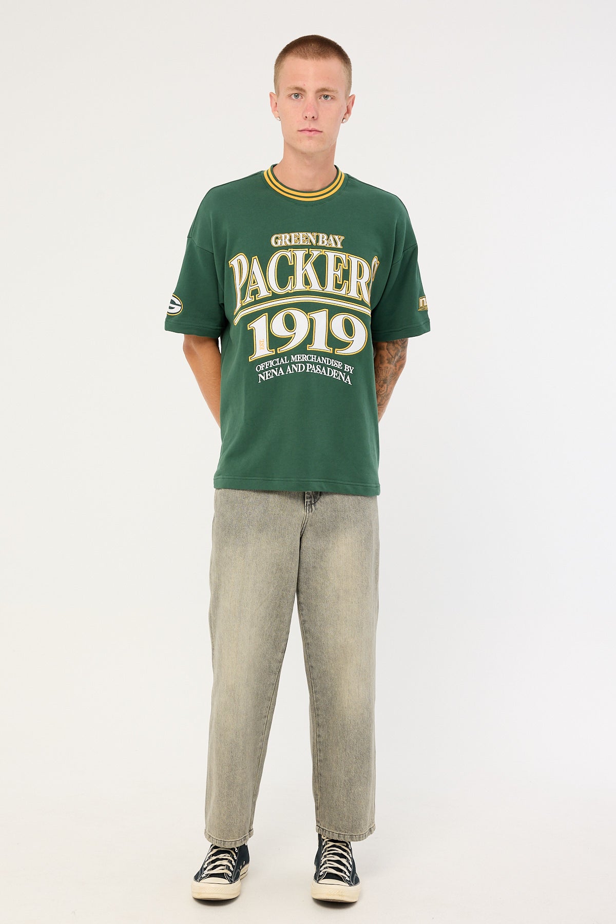 Nena & Pasadena GB-Packers Game Tee Green