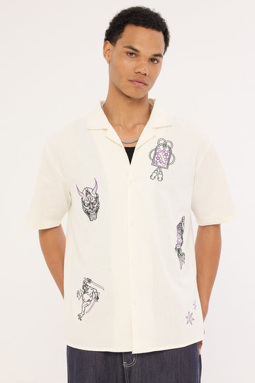 Neovision Mosaic Resort Shirt Off White