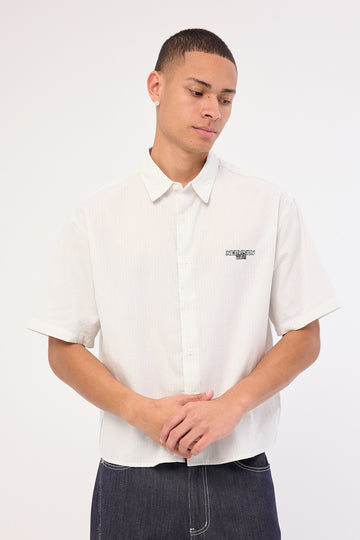Neovision Break Oversize Cropped Shirt Light Green Check