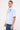 Common Need Swallows Boxy Cropped Shirt Blue Stripe