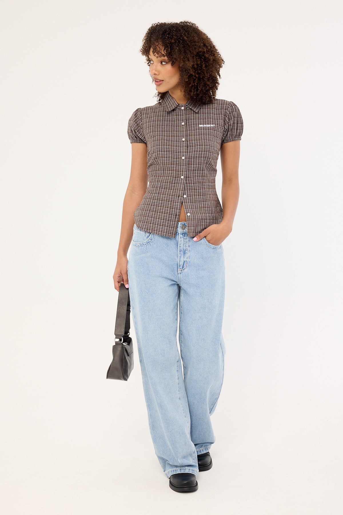 Neovision Nova Button Up Blouse Brown