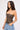 Neovision Exhile Whipstitch PU Corset Top Brown