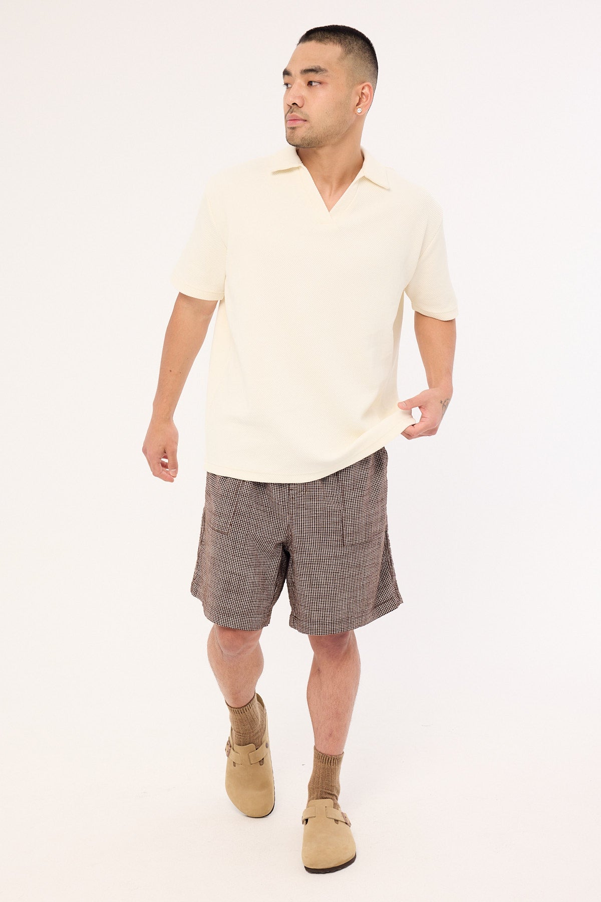 Common Need Truman Baggy Short Brown Check