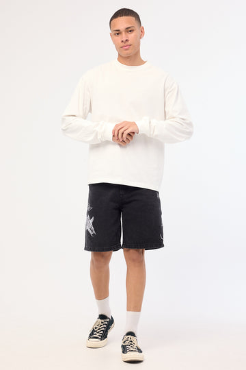 Common Need Koi Fish Refine Denim Jort Storm Black