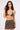 Neovision Exhile Whipstitch PU Bralette Brown