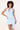 Luck & Trouble Lennox Halter Tie Mini Dress Blue
