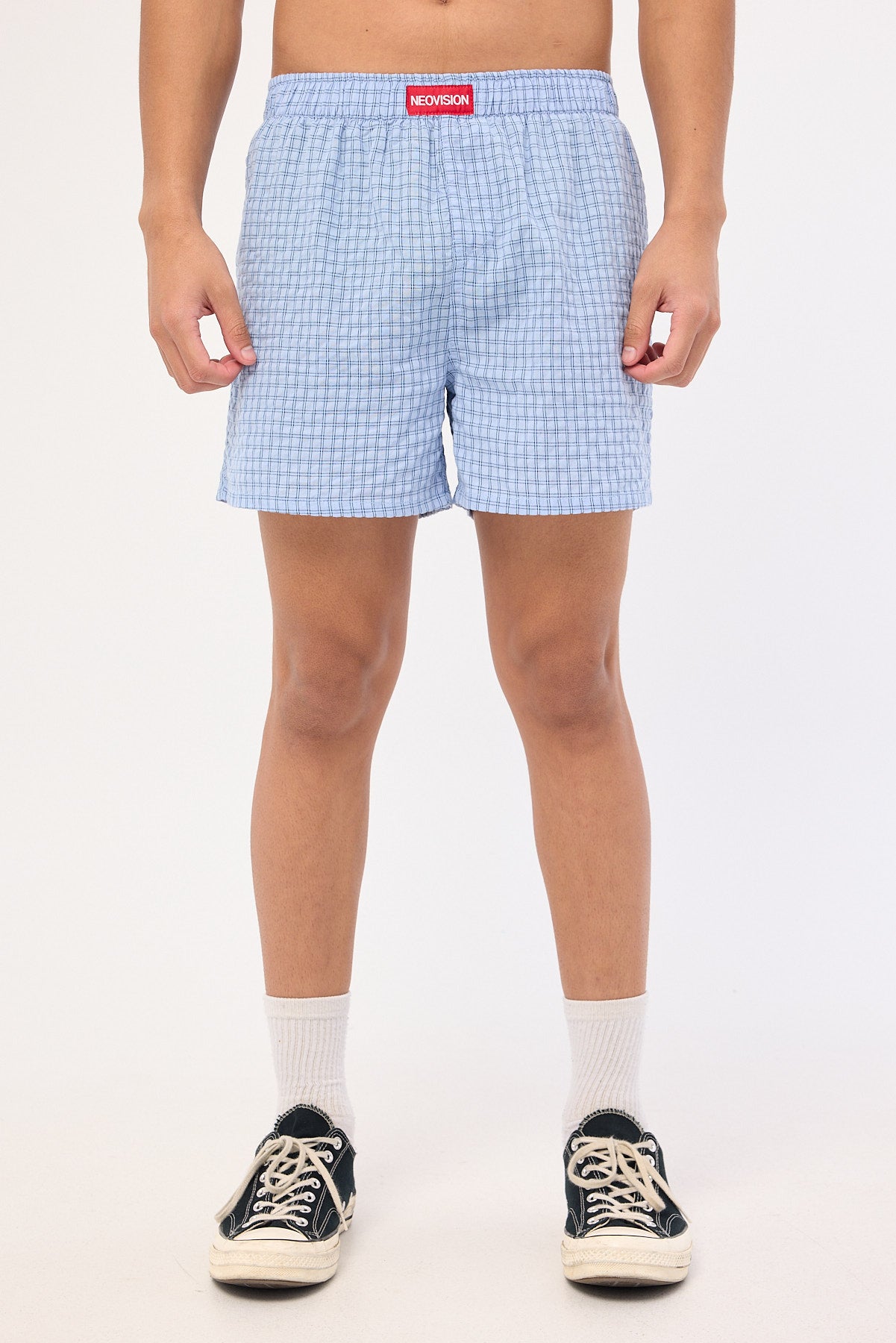 Neovision On Lock Boxer Short Blue Check