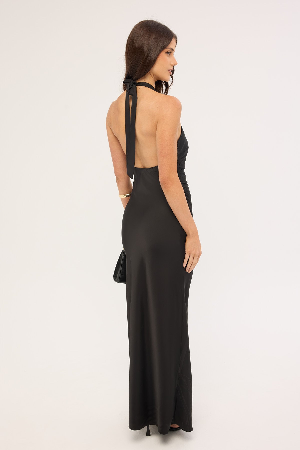 Perfect Stranger Jayde High Neck Maxi Dress Black