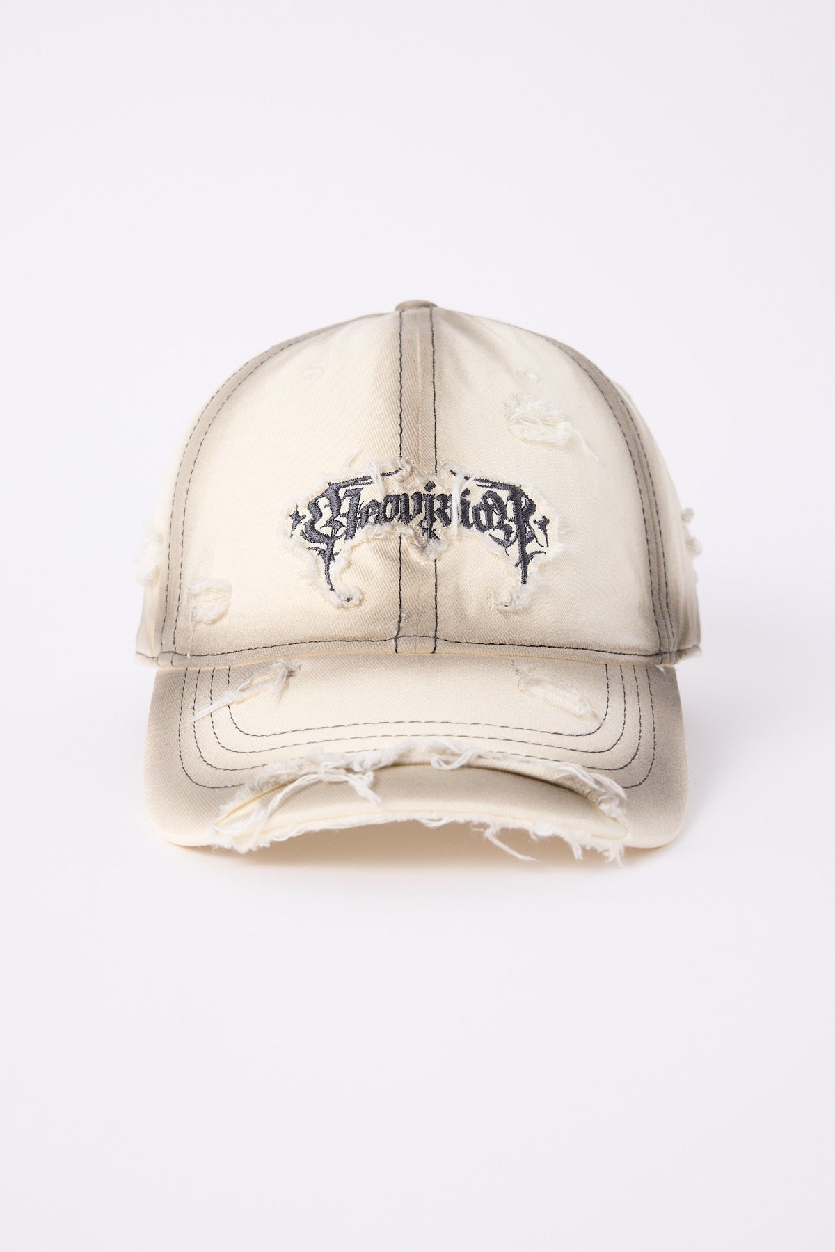 Neovision Sanctum Distressed Dad Cap Washed White