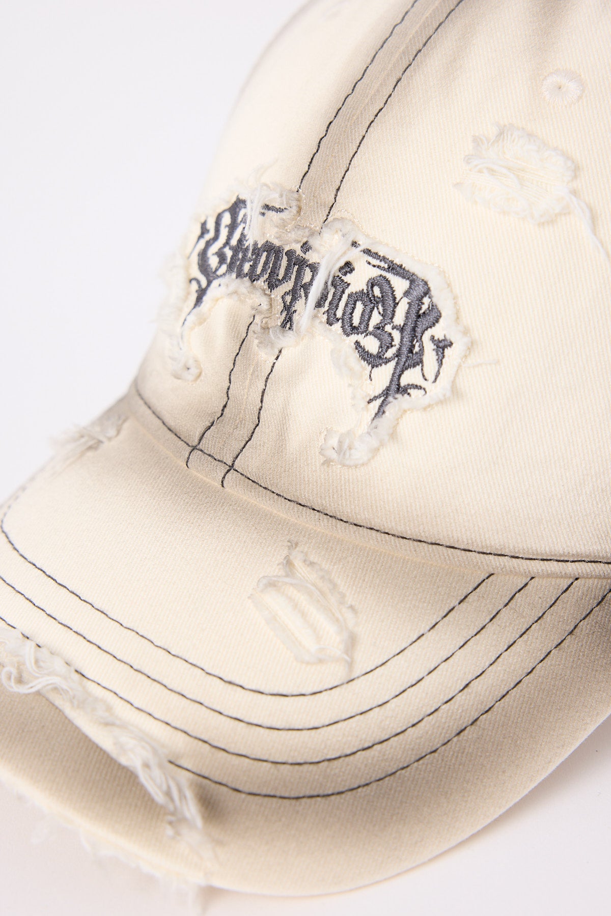 Neovision Sanctum Distressed Dad Cap Washed White
