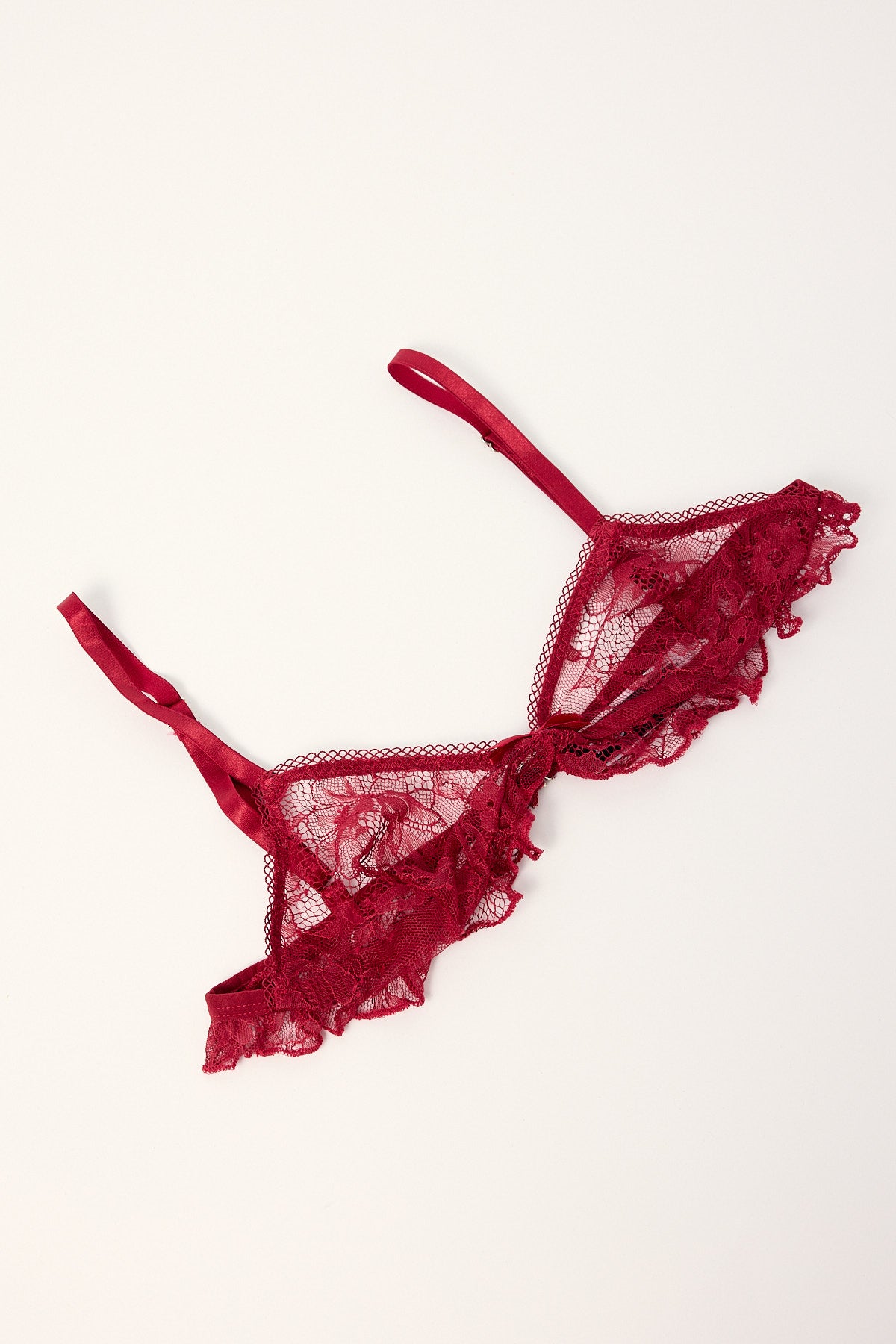 Motel Najya Lace Bra Burgundy