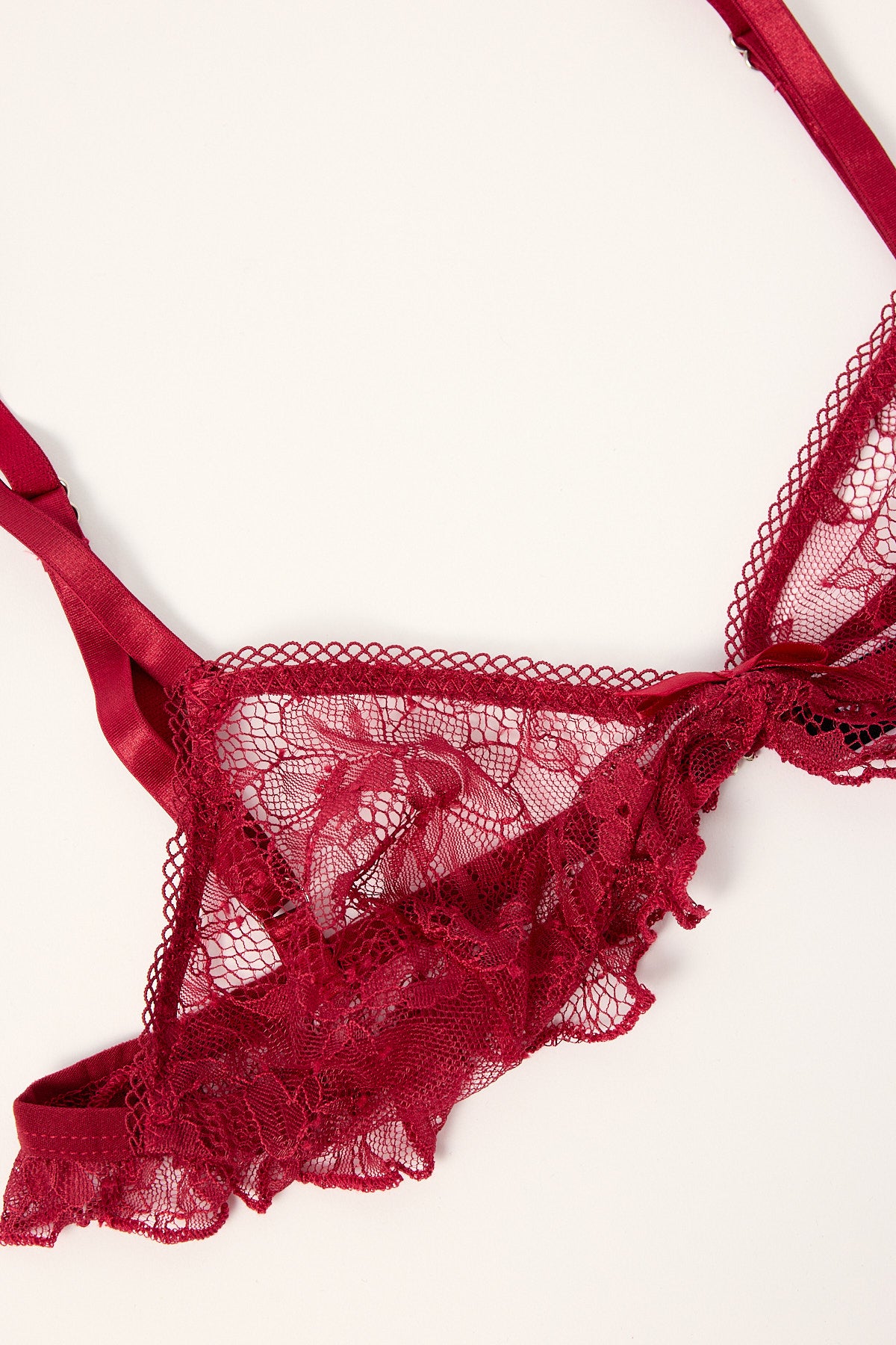Motel Najya Lace Bra Burgundy