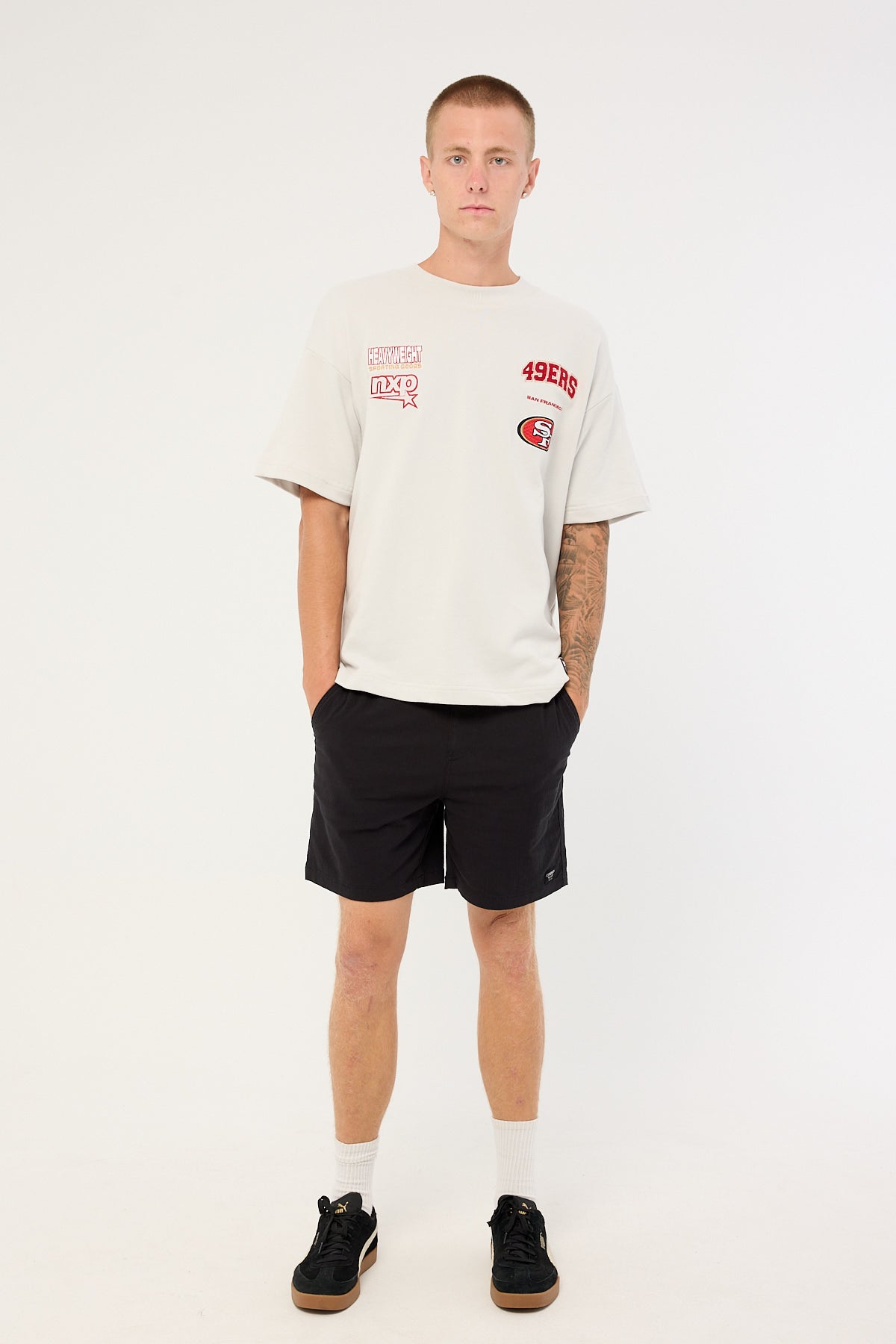 Nena & Pasadena SF-49ers Surround Tee Glacier Grey