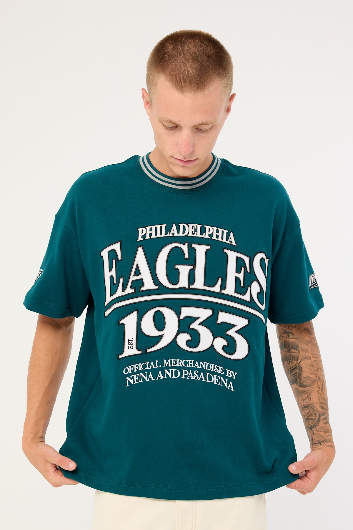 Nena & Pasadena P-Eagles Game Tee Midnight Green