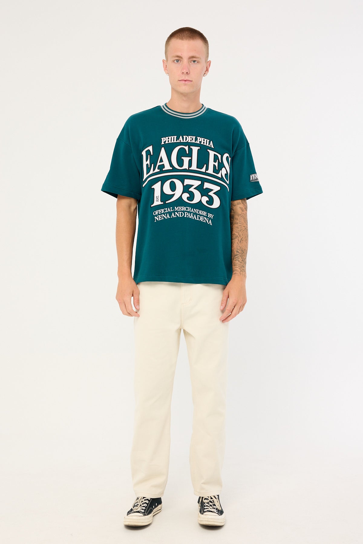 Nena & Pasadena P-Eagles Game Tee Midnight Green