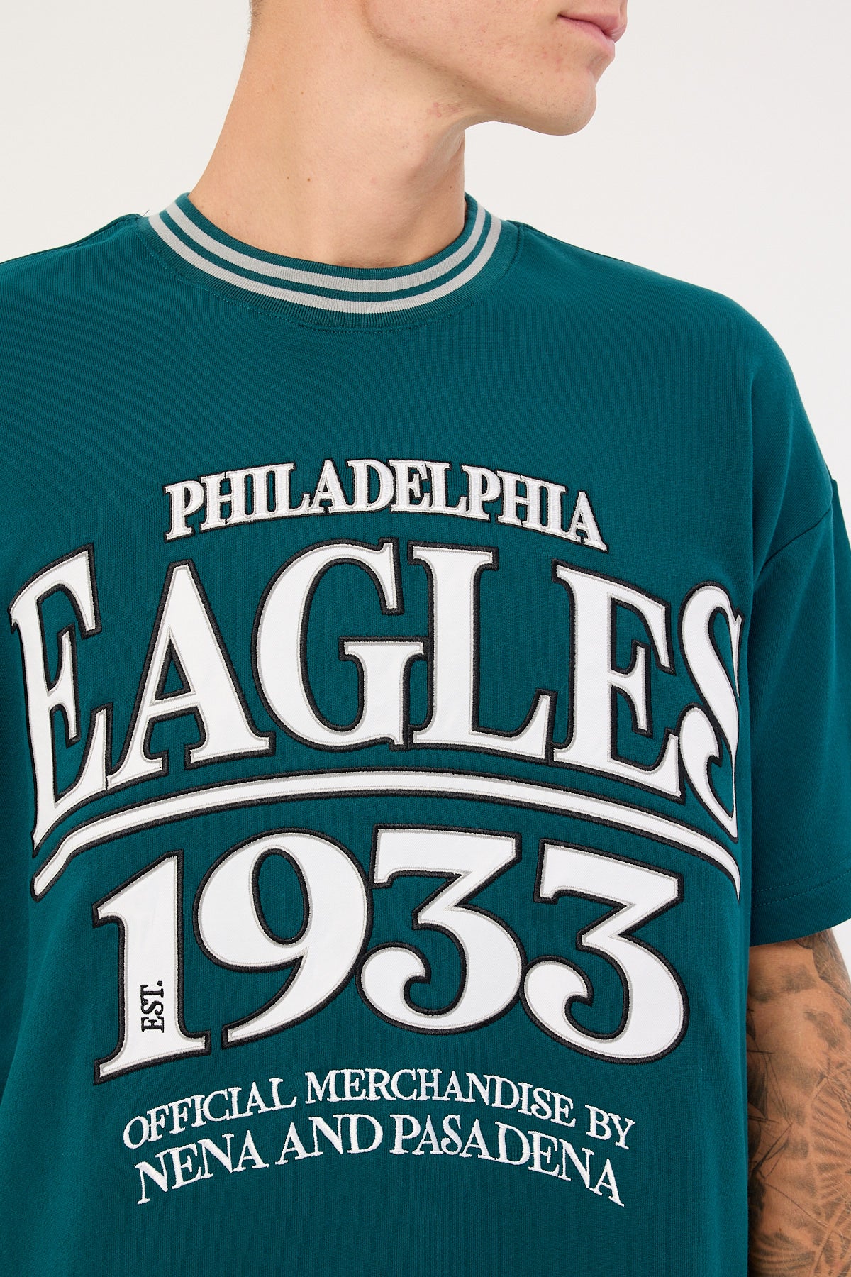 Nena & Pasadena P-Eagles Game Tee Midnight Green