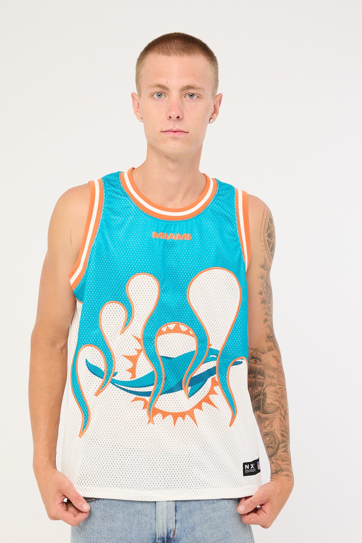 Nena & Pasadena M-Dolphins Basketball Jersey Aqua