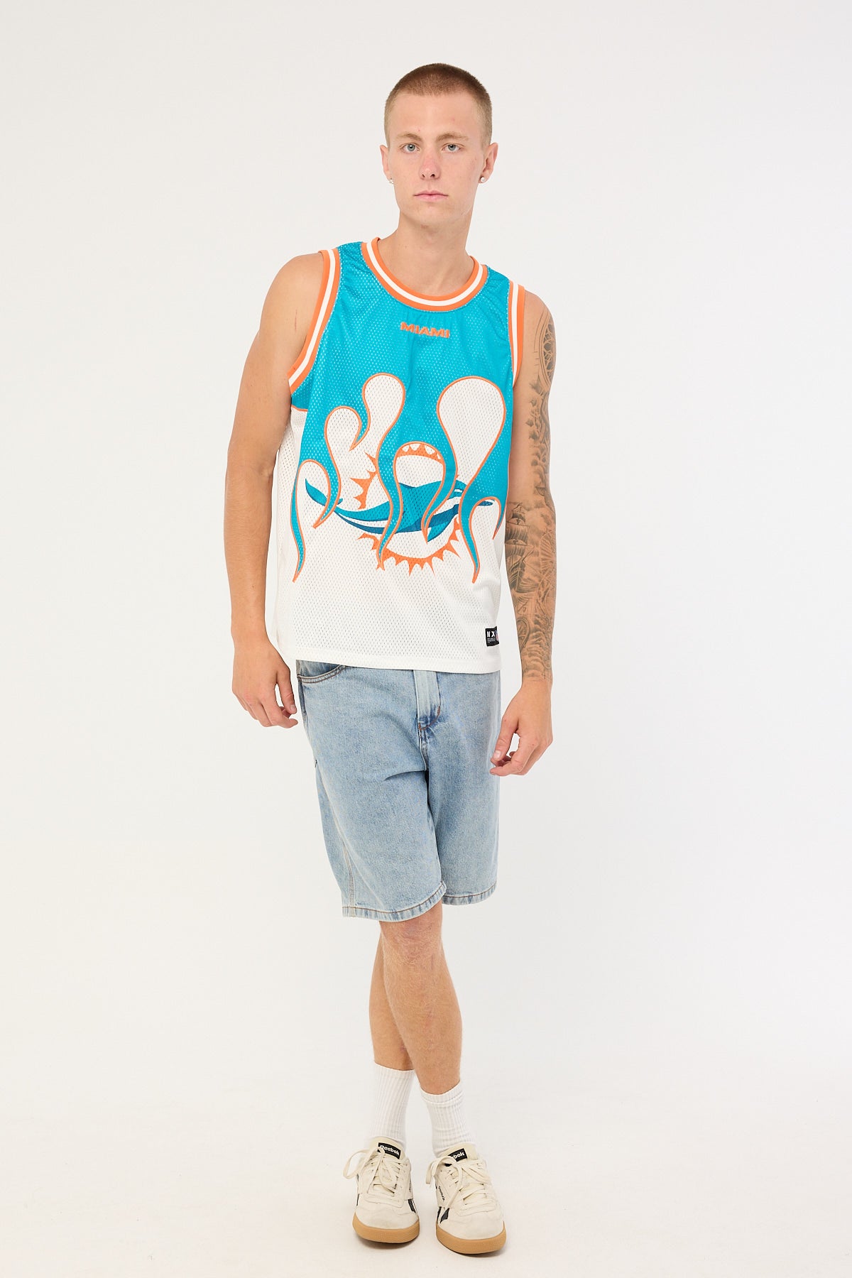 Nena & Pasadena M-Dolphins Basketball Jersey Aqua