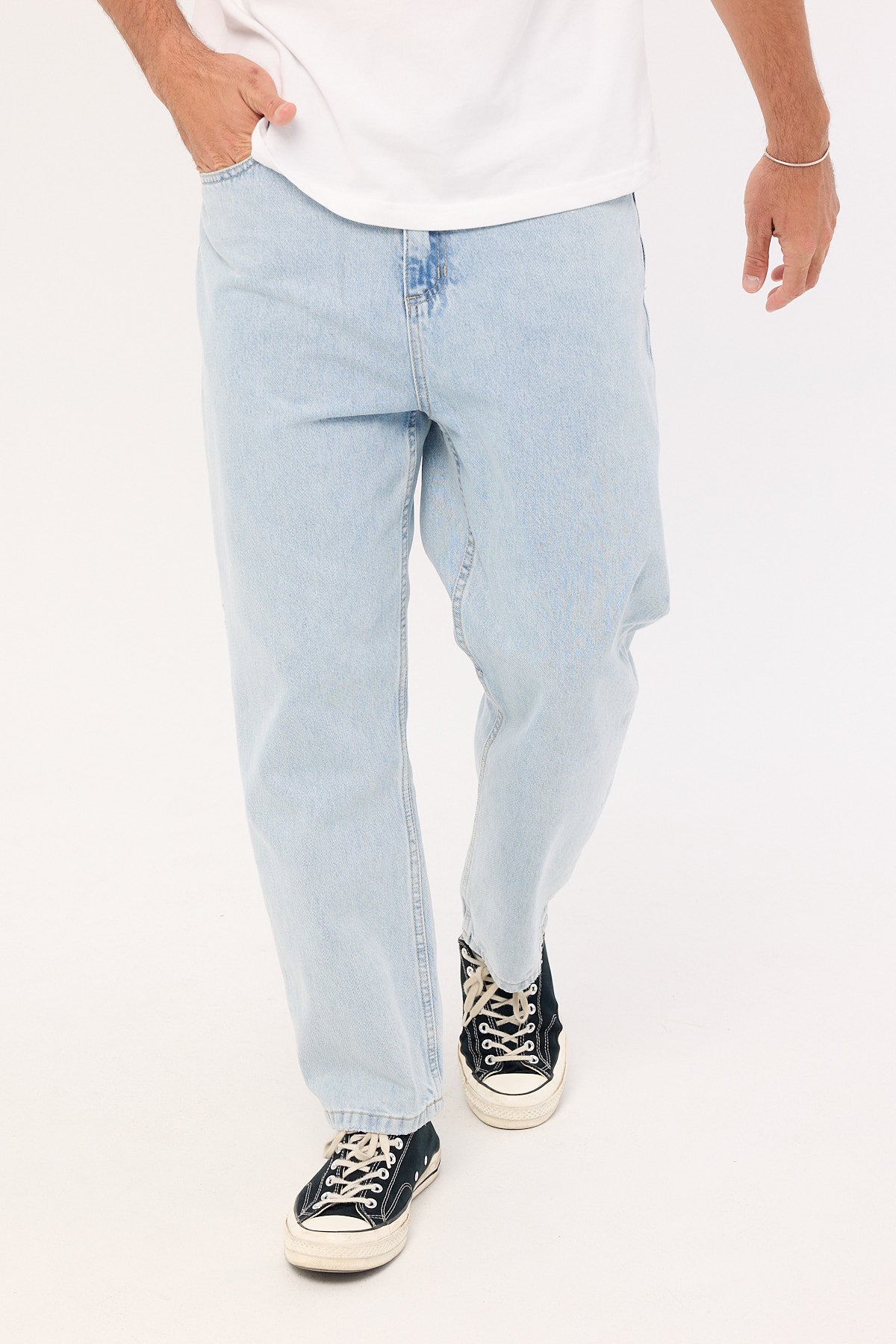 Thrills Slacker Relaxed Denim Jean Serenity Blue