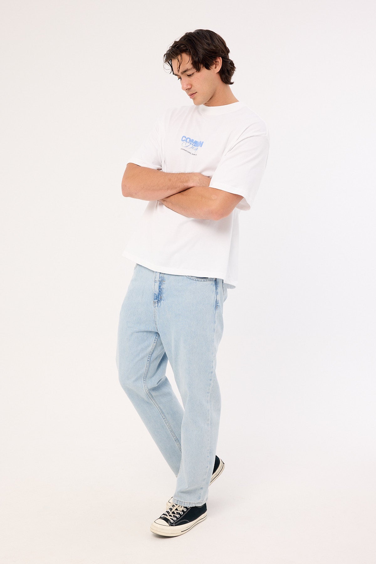 Thrills Slacker Relaxed Denim Jean Serenity Blue