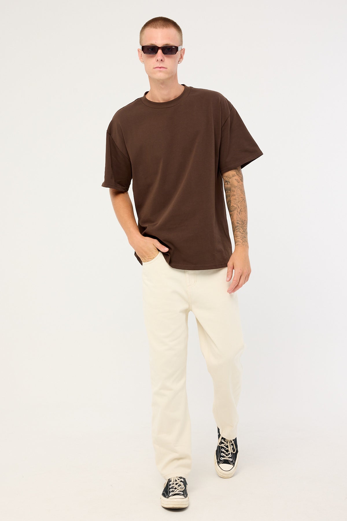 Thrills Slacker Relaxed Denim Jean Stone