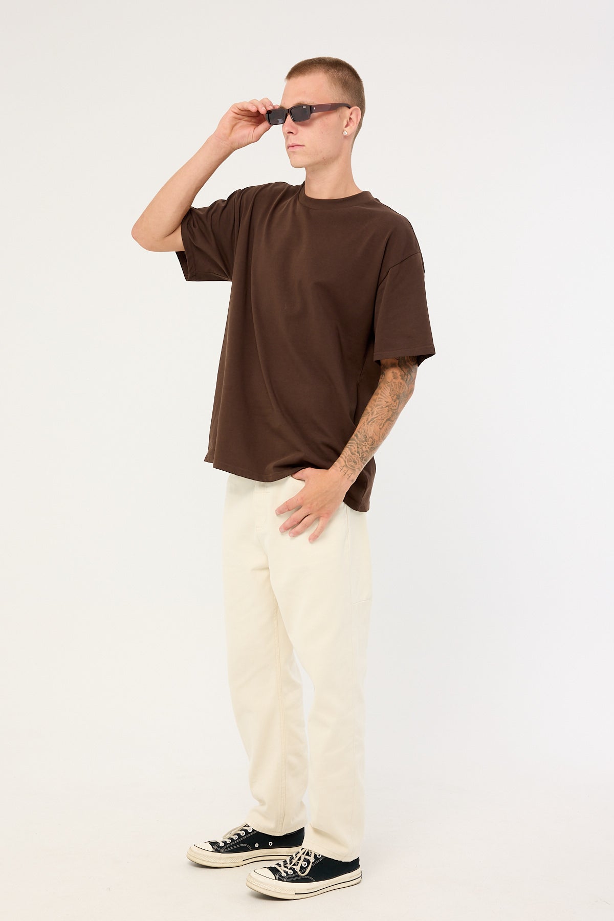 Thrills Slacker Relaxed Denim Jean Stone