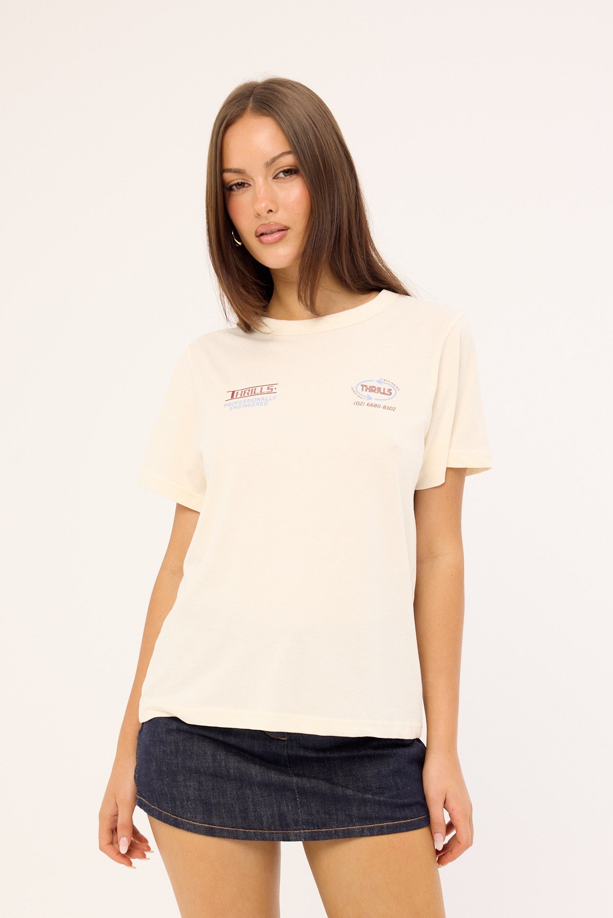 Thrills Professionally Engineered Relaxed Tee Heritage White