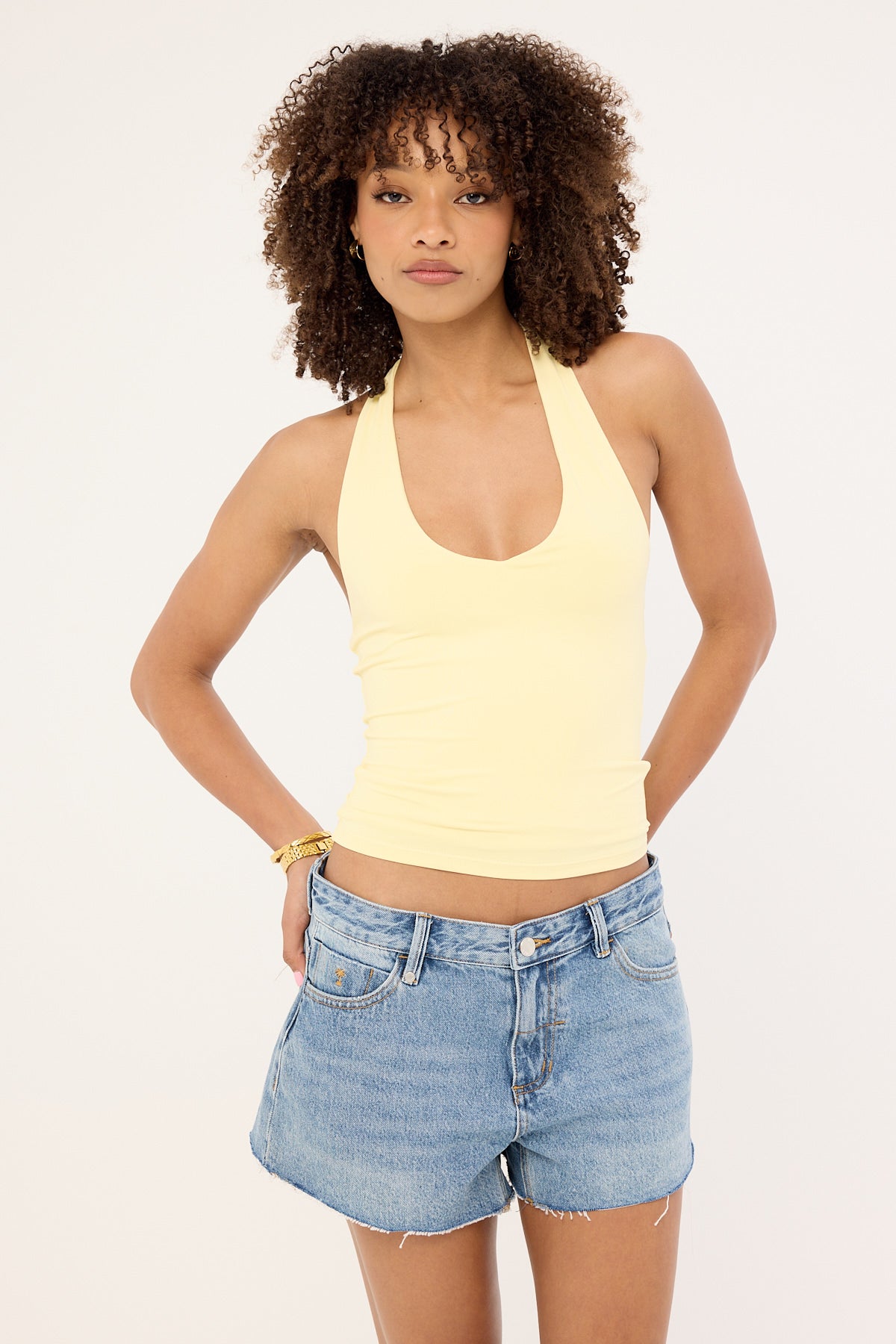 Thrills Lola Low Rise Denim Short Rustic Fade