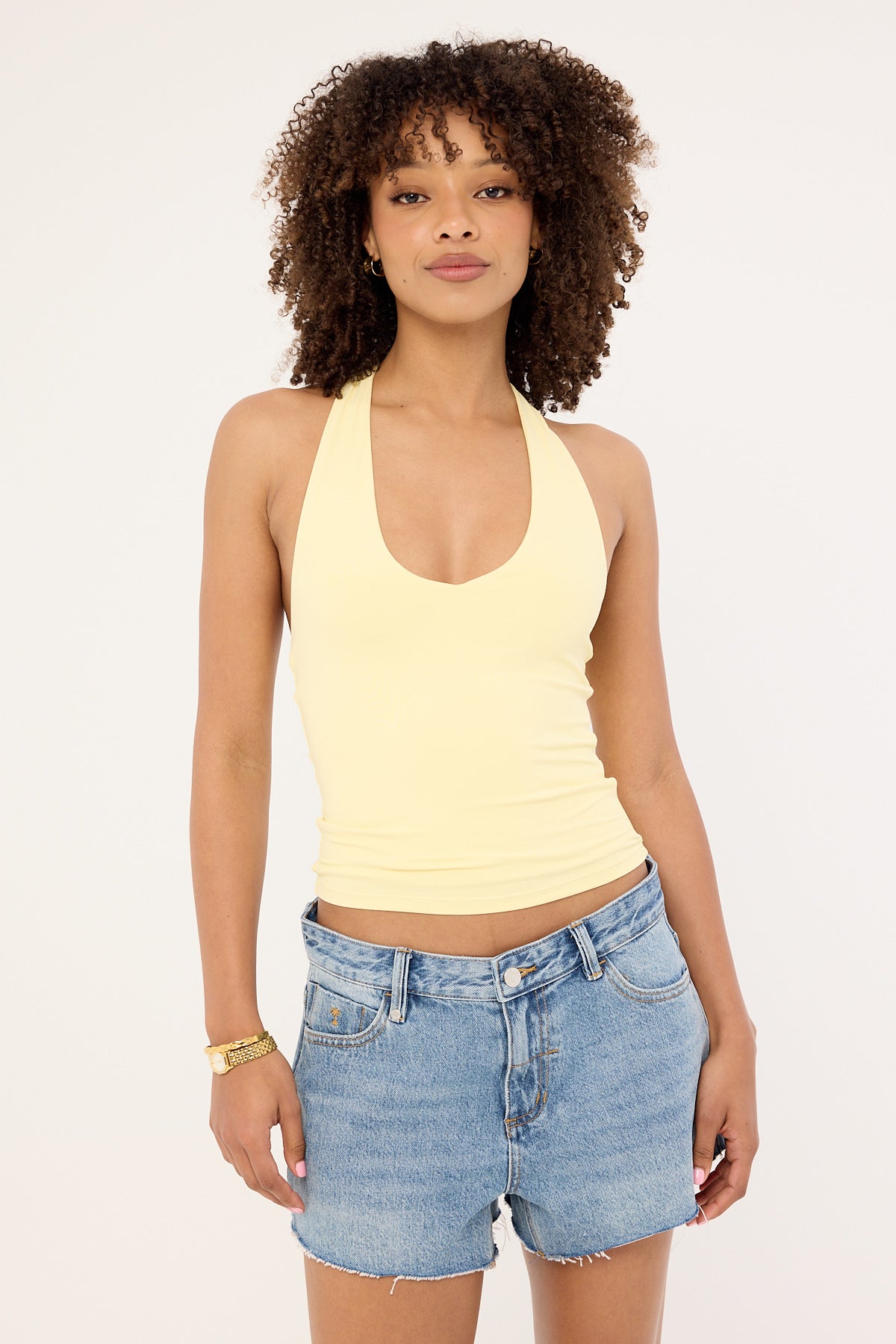 Thrills Lola Low Rise Denim Short Rustic Fade