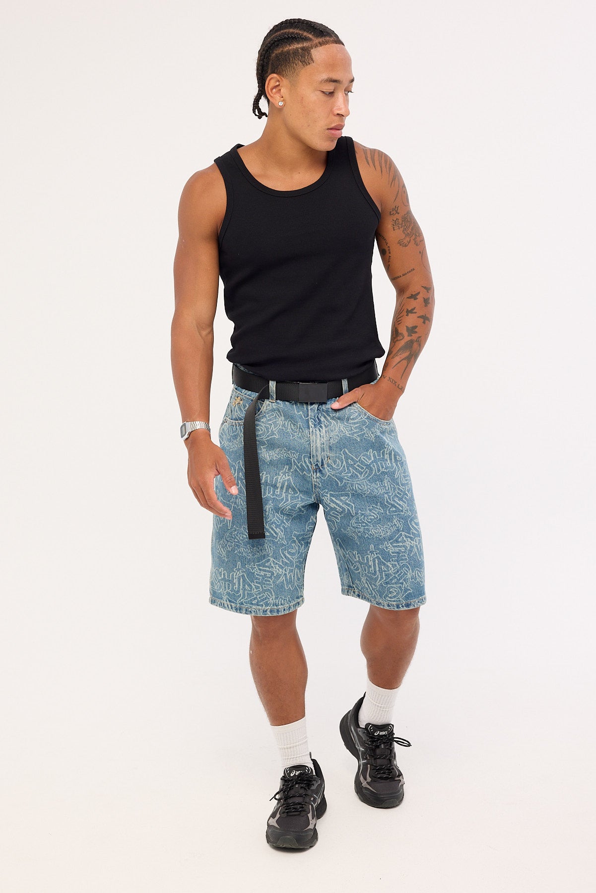 Worship Throws Big Dawg Jean Short Rogue Blue