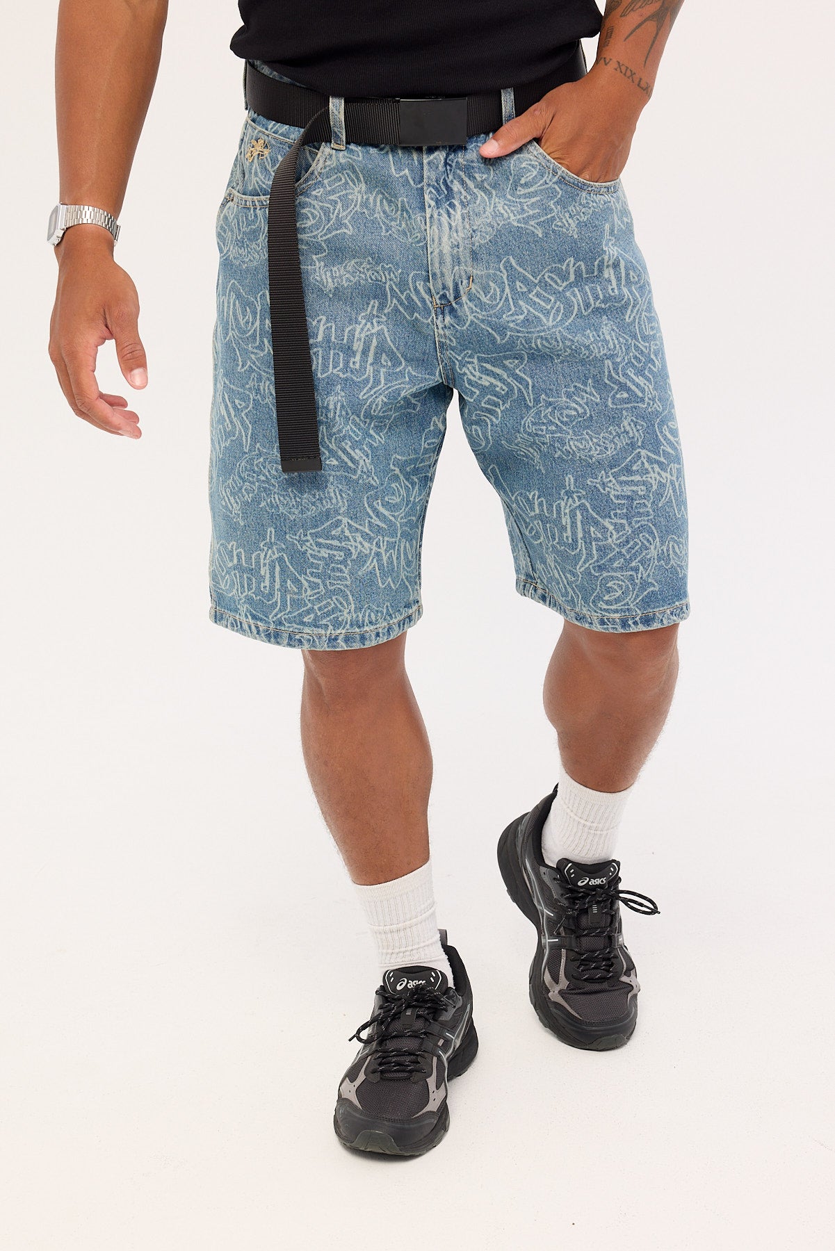 Worship Throws Big Dawg Jean Short Rogue Blue