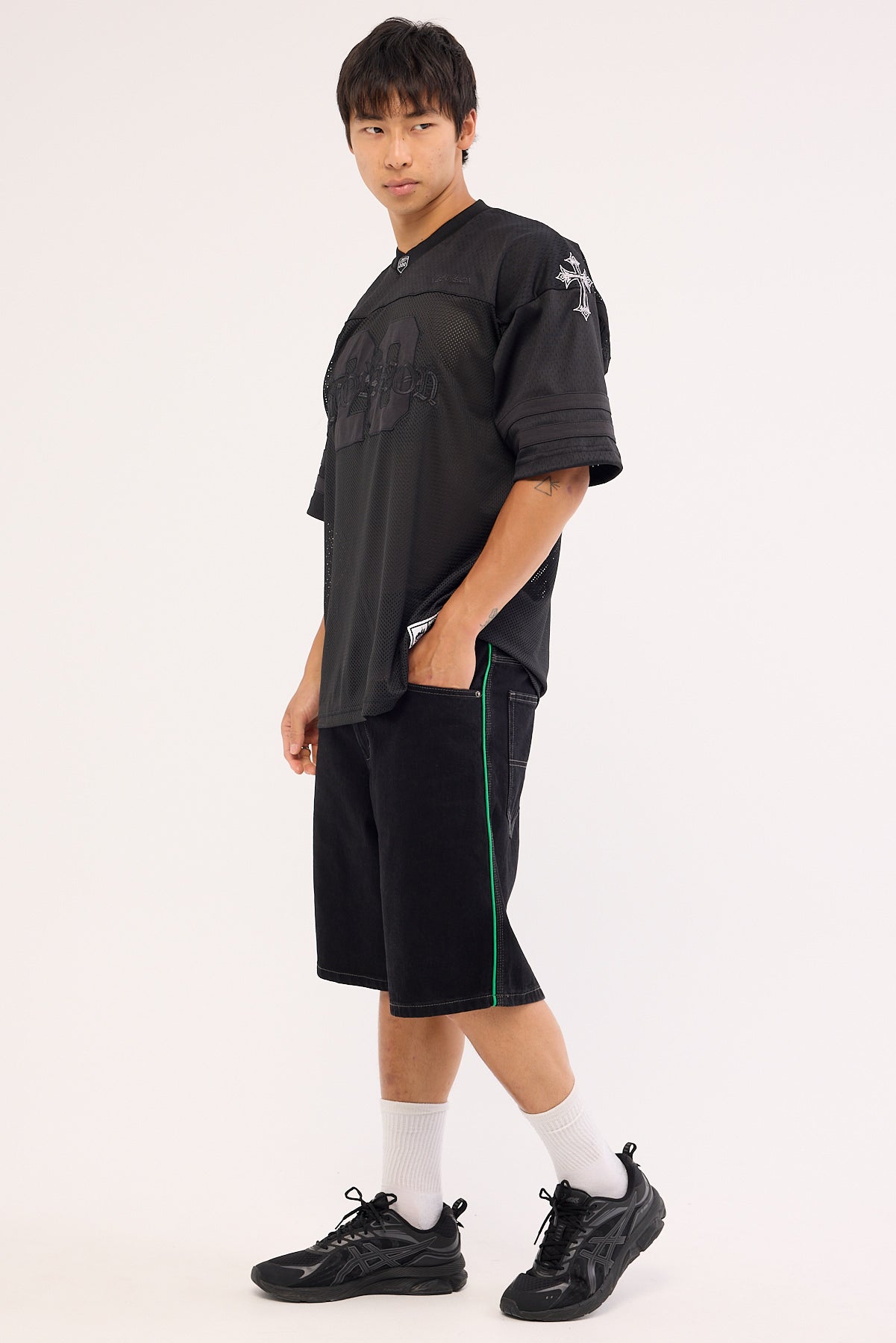 Worship Grand Prix Big Dawg Jean Short Worship Black