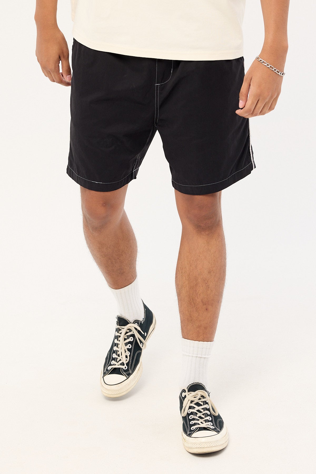 Worship Frequency Baggy Nylon Short Black
