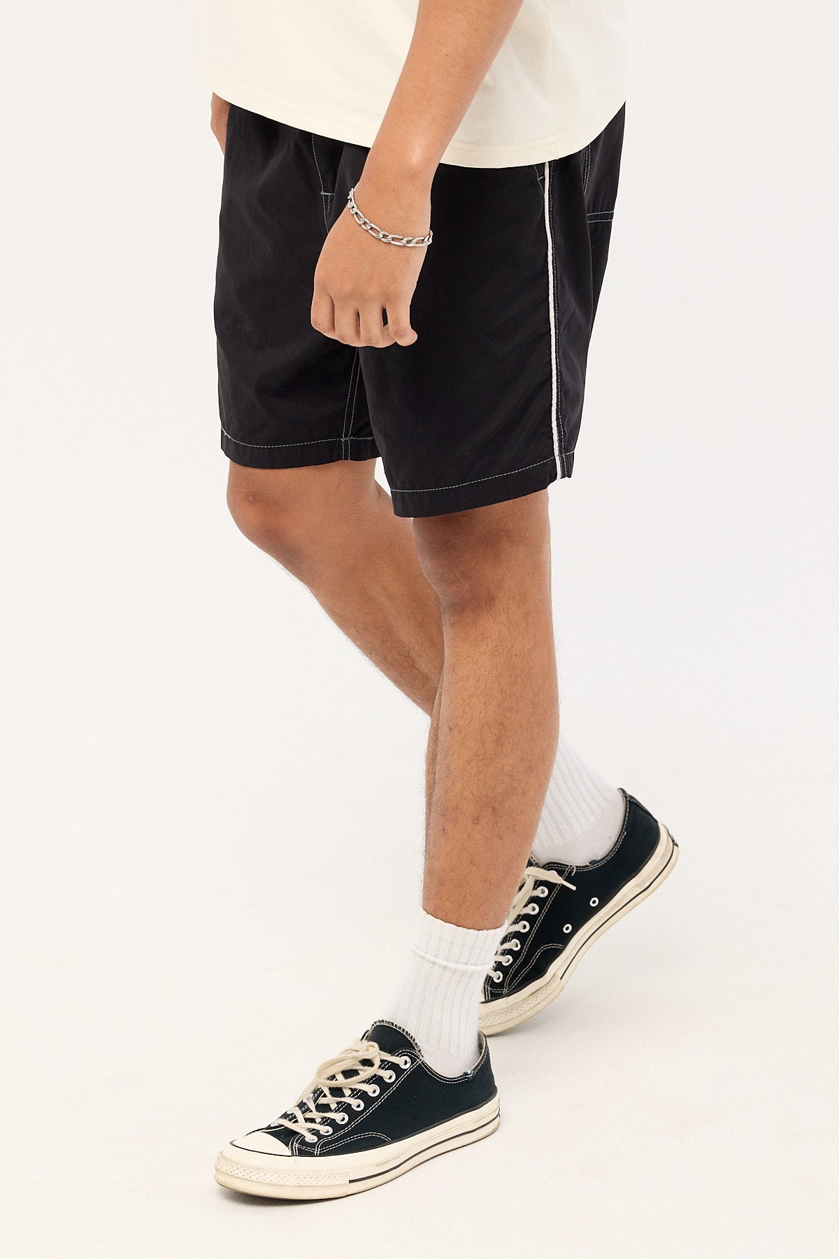Worship Frequency Baggy Nylon Short Black