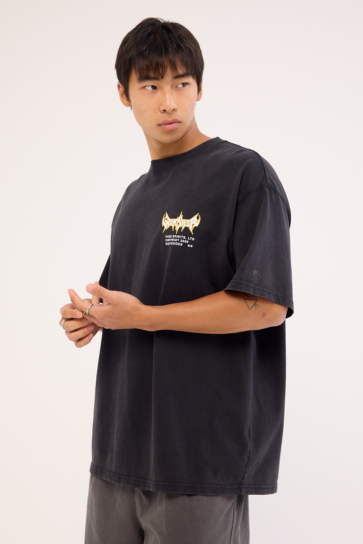 Worship Pile Up Oversize Tee Black