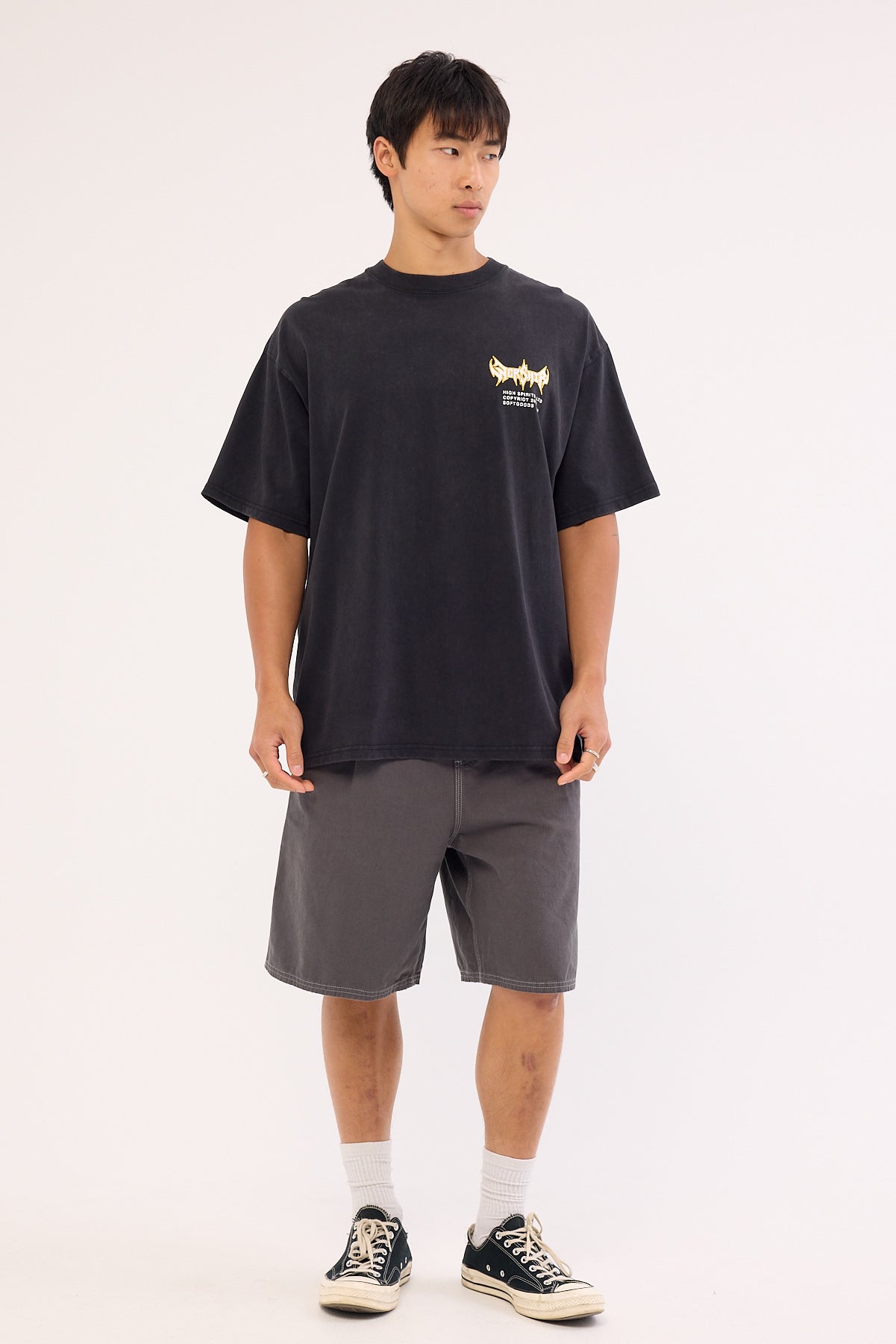 Worship Pile Up Oversize Tee Black