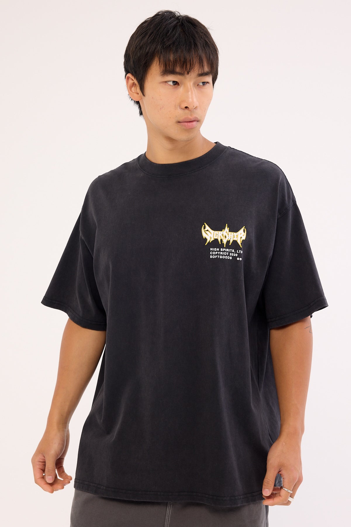 Worship Pile Up Oversize Tee Black