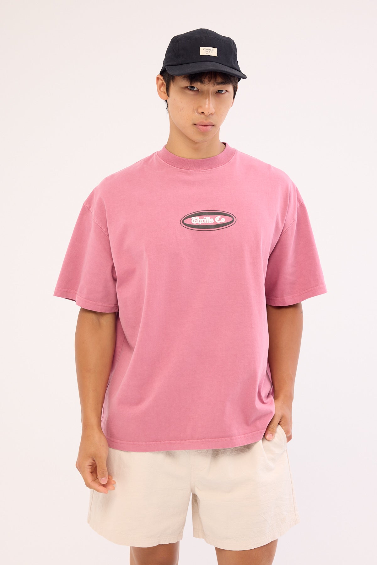 Thrills Bueno Bueno Bueno Oversize Fit Tee Heather Rose