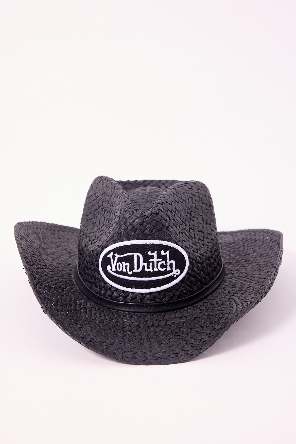 Von Dutch Patch Cowboy Hat Black/White