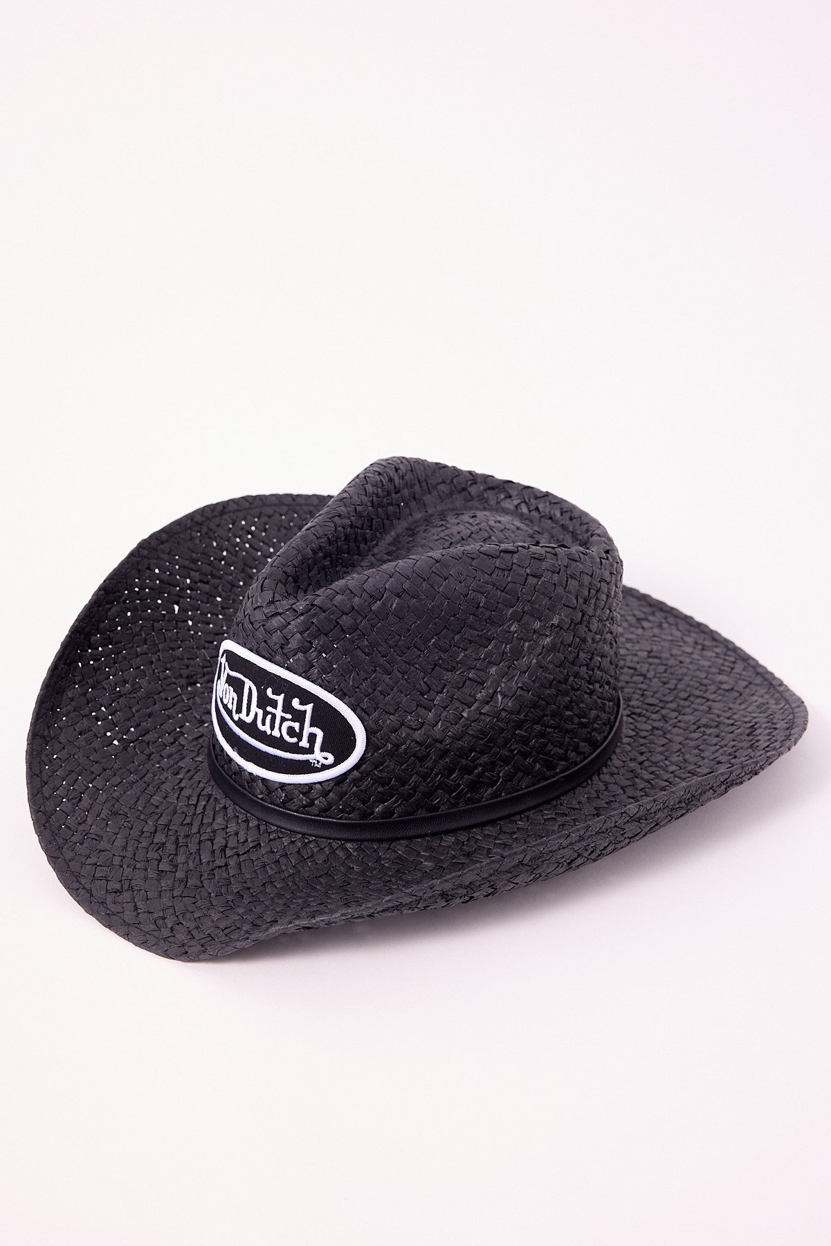 Von Dutch Patch Cowboy Hat Black/White