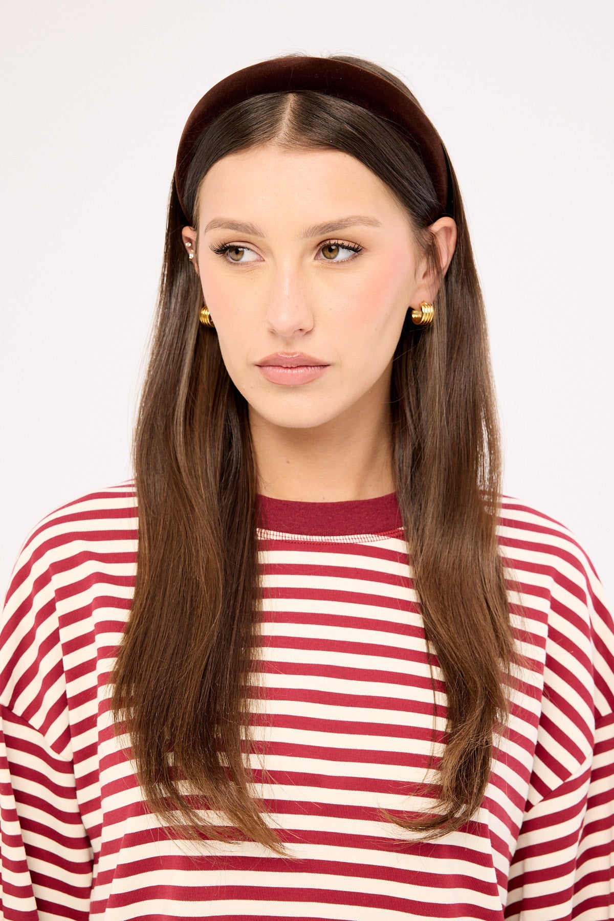 Token Suede Headband Tan