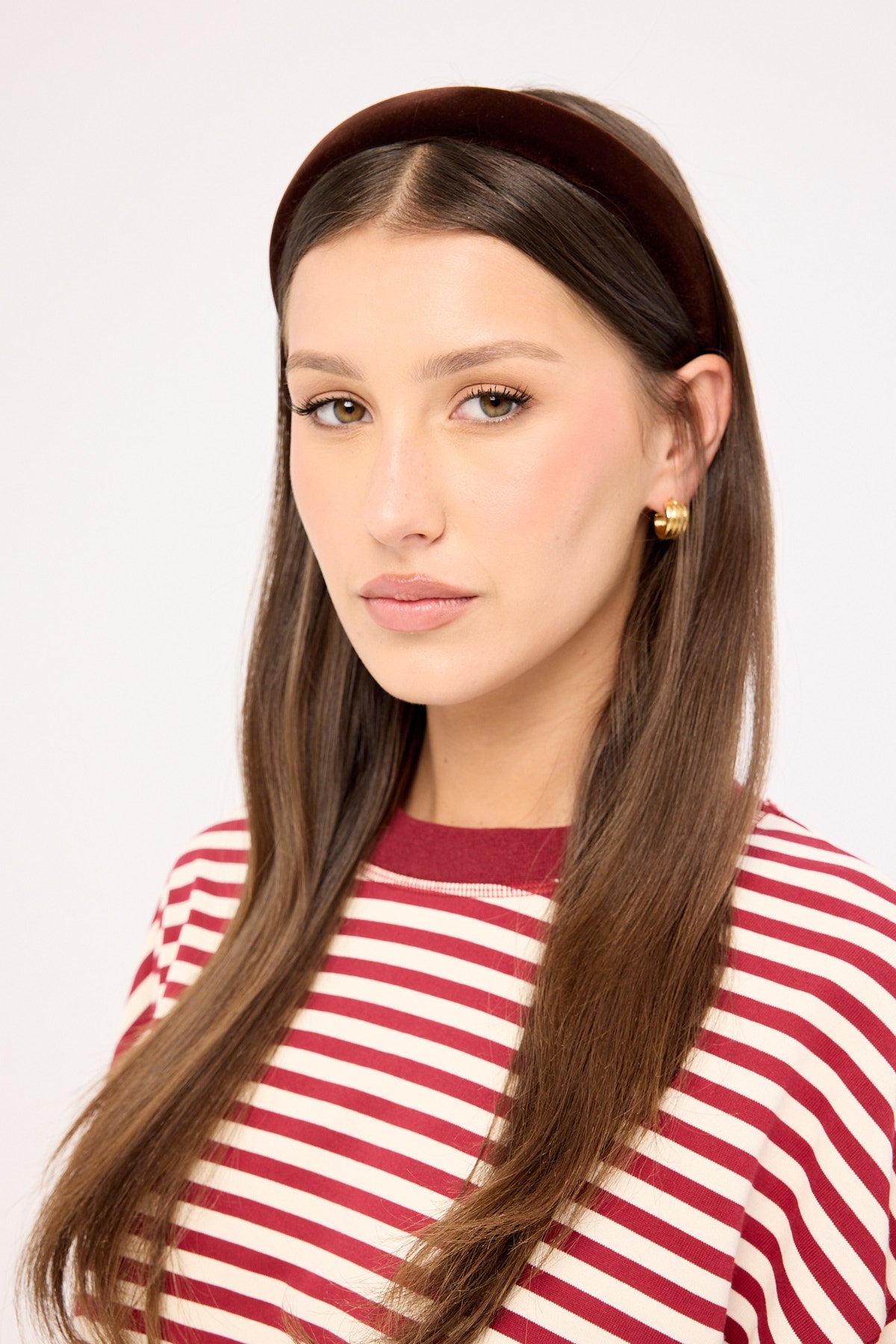 Token Suede Headband Tan