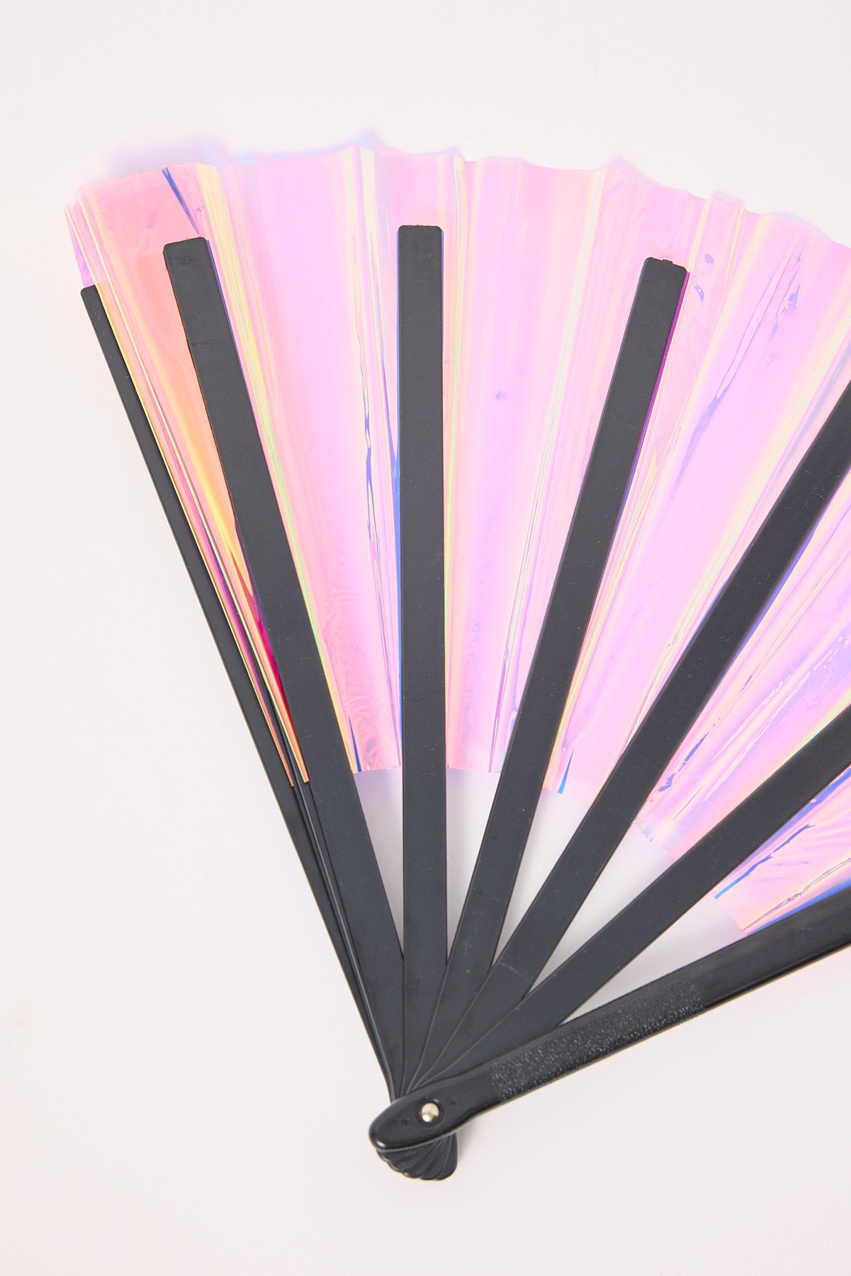 Token Holographic Handheld Fan Pink
