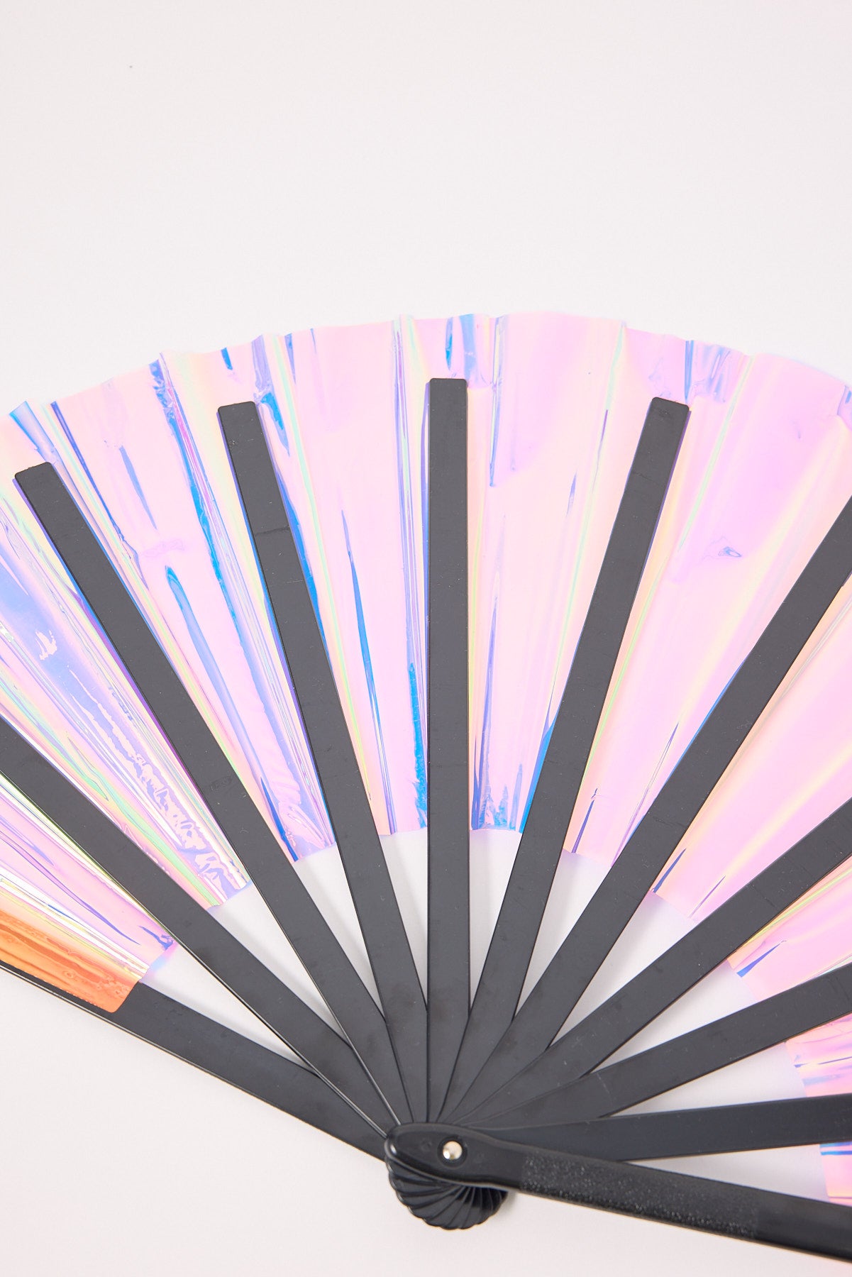 Token Holographic Handheld Fan Pink
