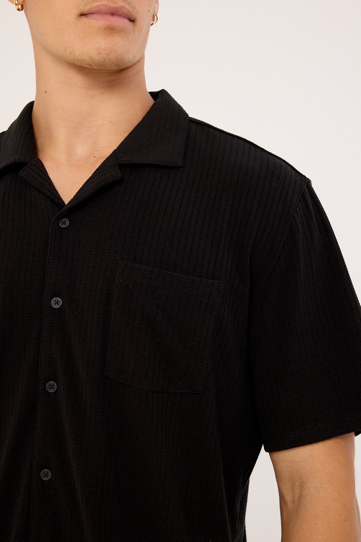Common Need Apartment Recycled Resort Shirt Black
