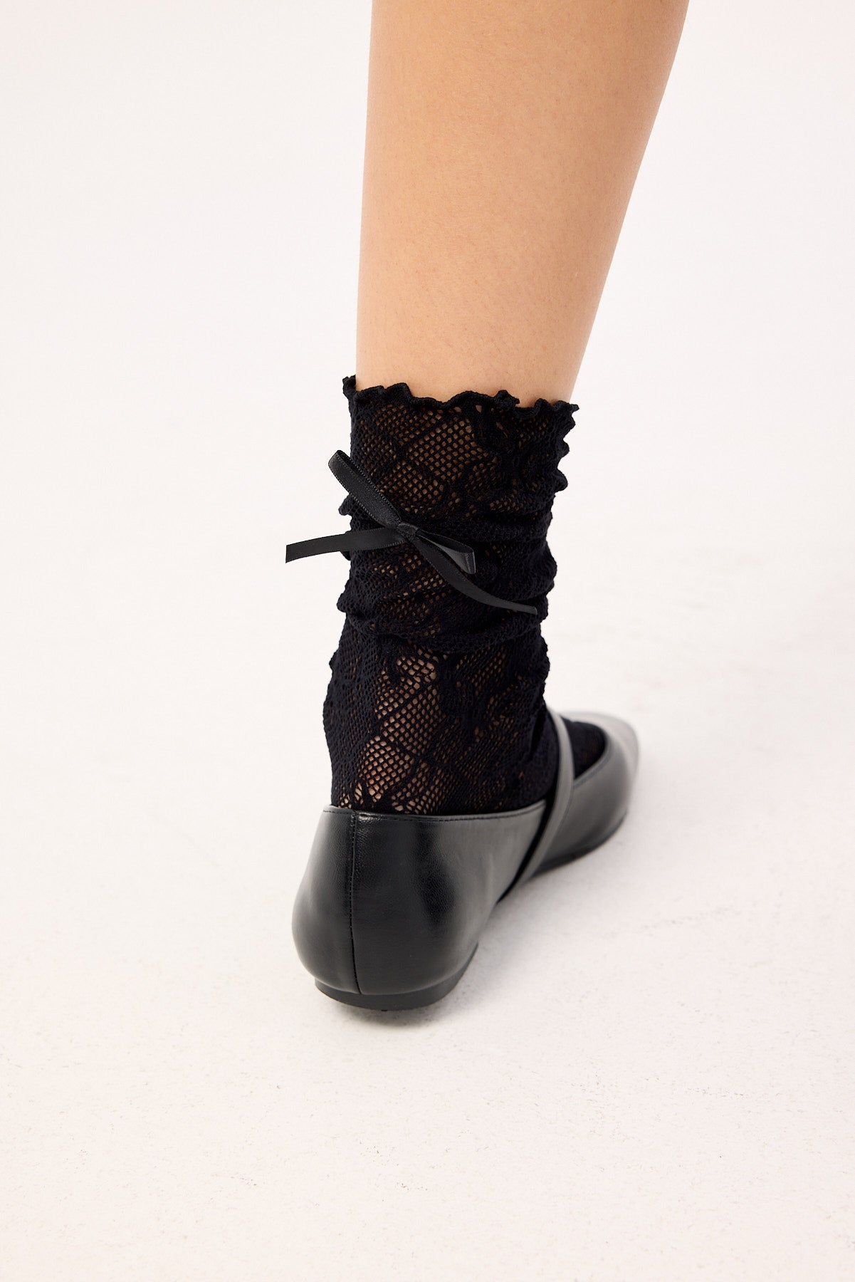 Token Lace Ankle Sock Black