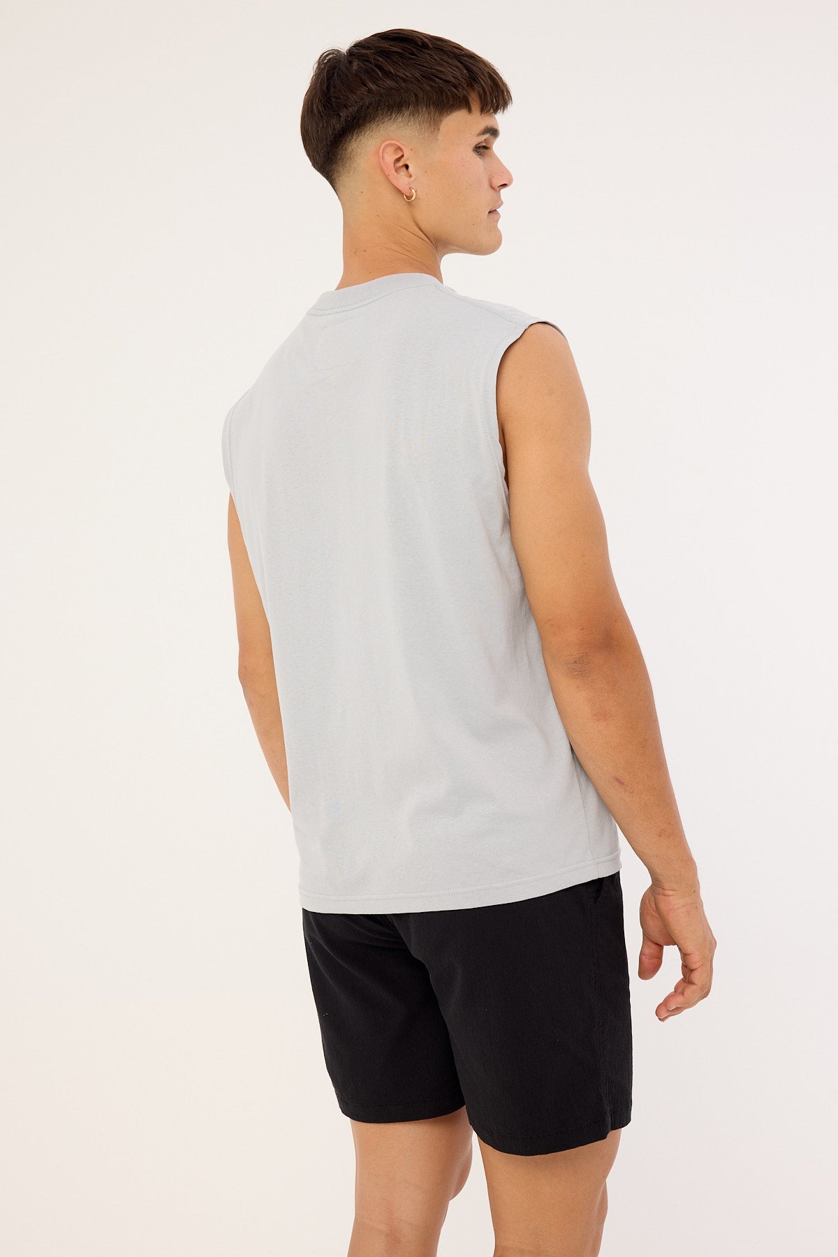 Open Archive Organic Boxy Muscle Tank Ice Grey