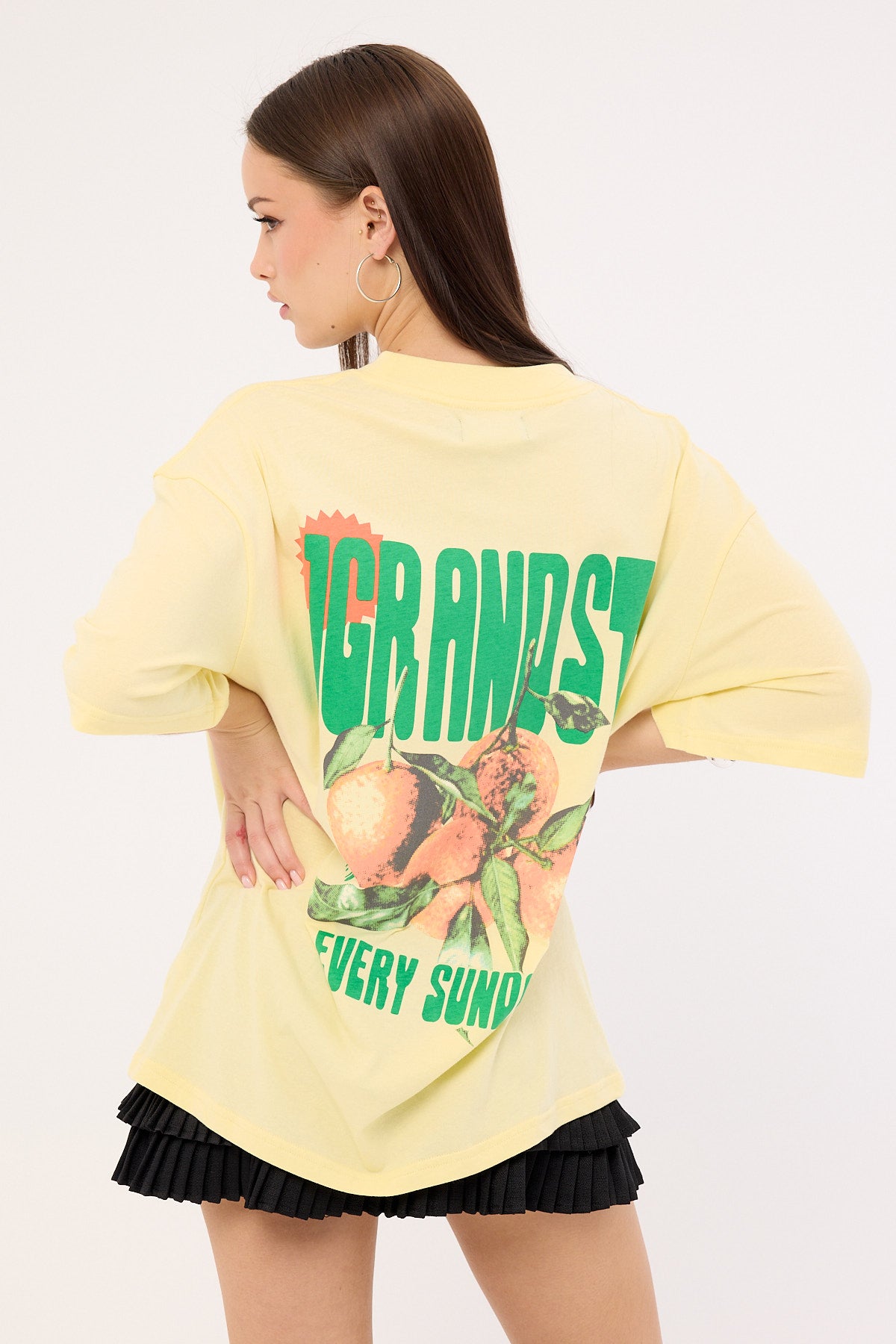 Jgr & Stn Sundays Oversized T-Shirt Butter