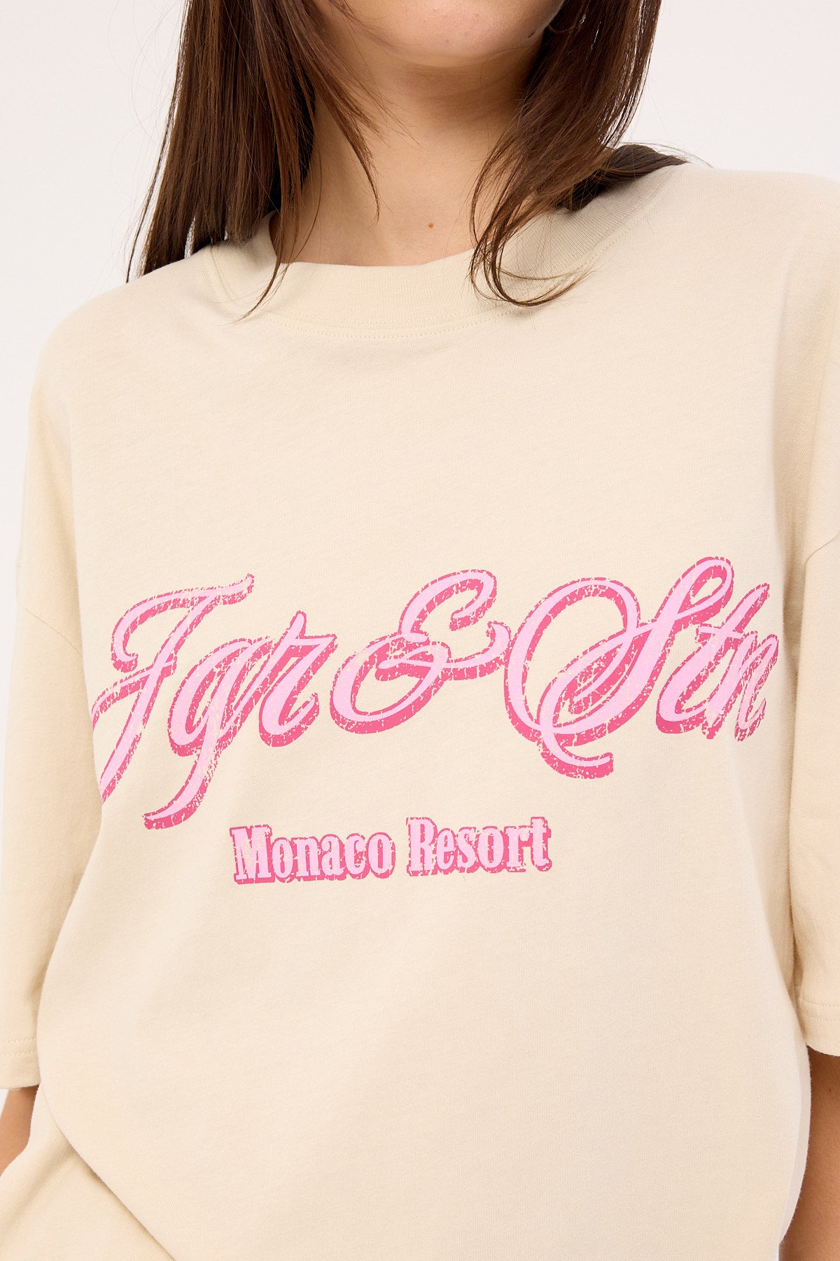 Jgr & Stn Holiday Oversized T-Shirt White